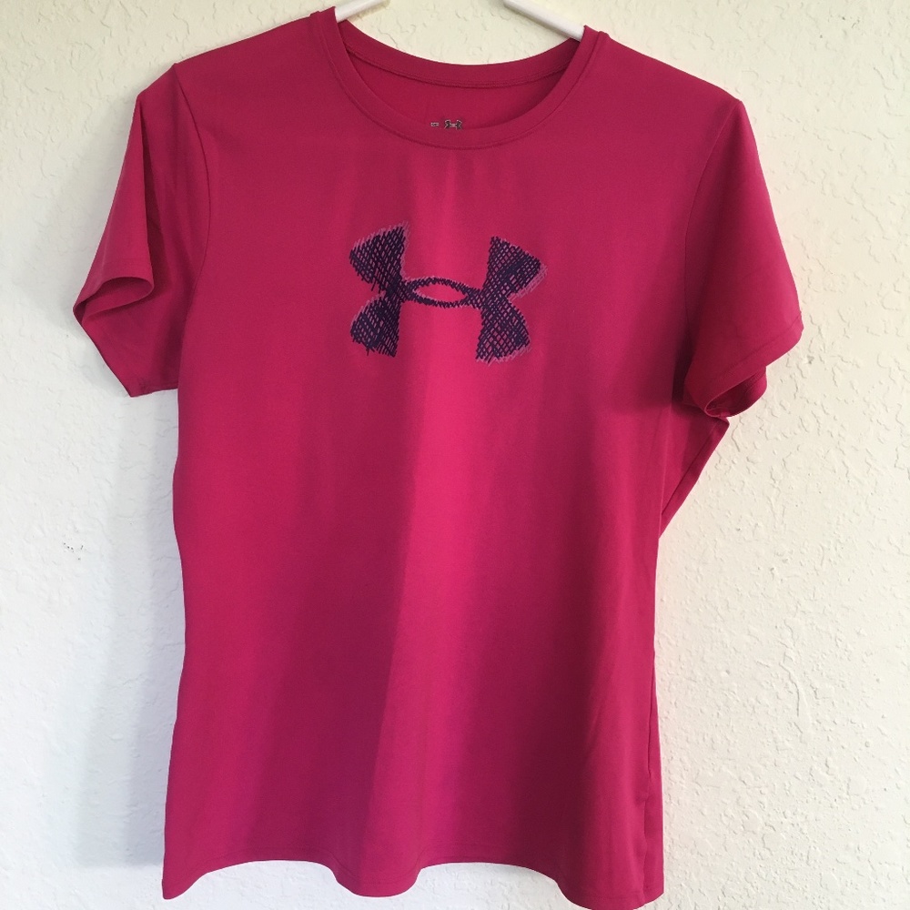 Under Armour women's pink active T-shirt. Size M.